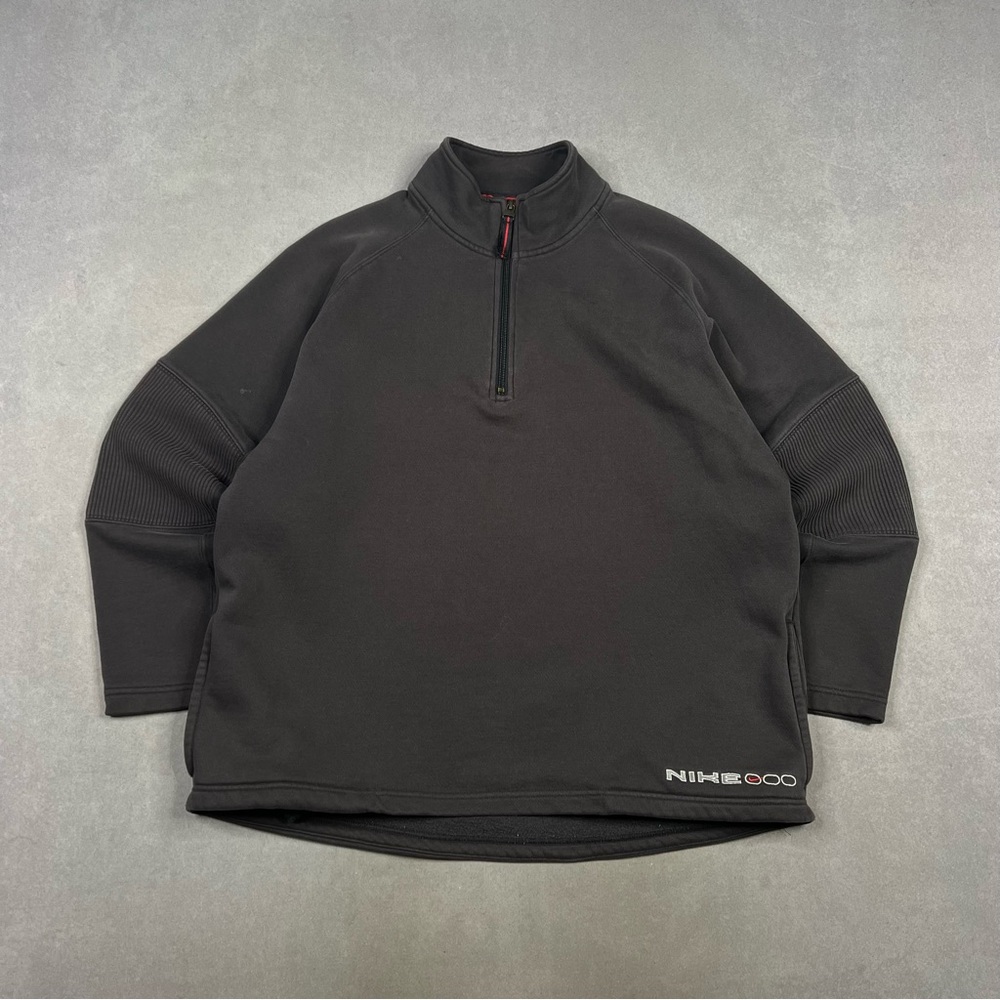 Vintage Nike Black Fleece Pullover Rare 90s
